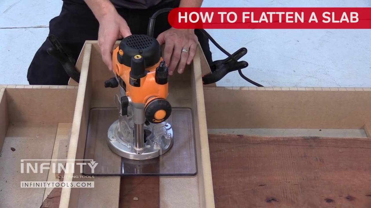 How to Flatten a Live-Edge Slab with a Router