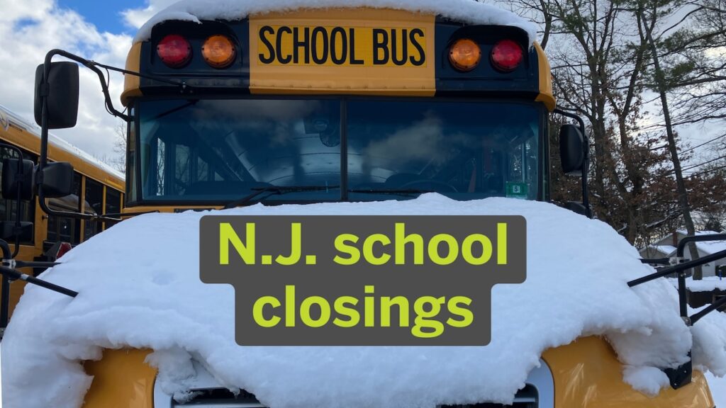 N.J. school closings, delayed openings due to monster blizzard for ...